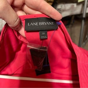 Red cold shoulder top from Lane Bryant